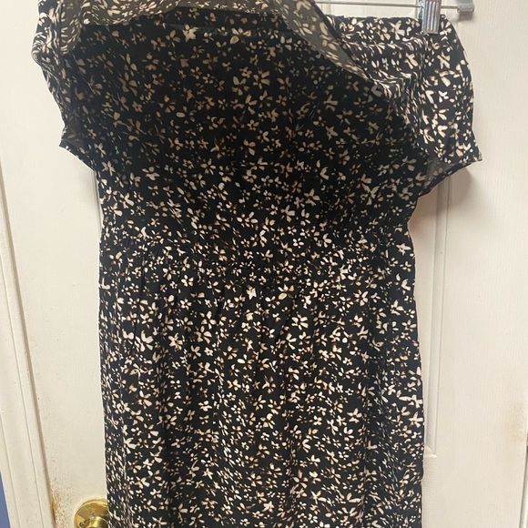 Express women floral off the shoulder fit flare mini summer dress - Picture 3 of 10